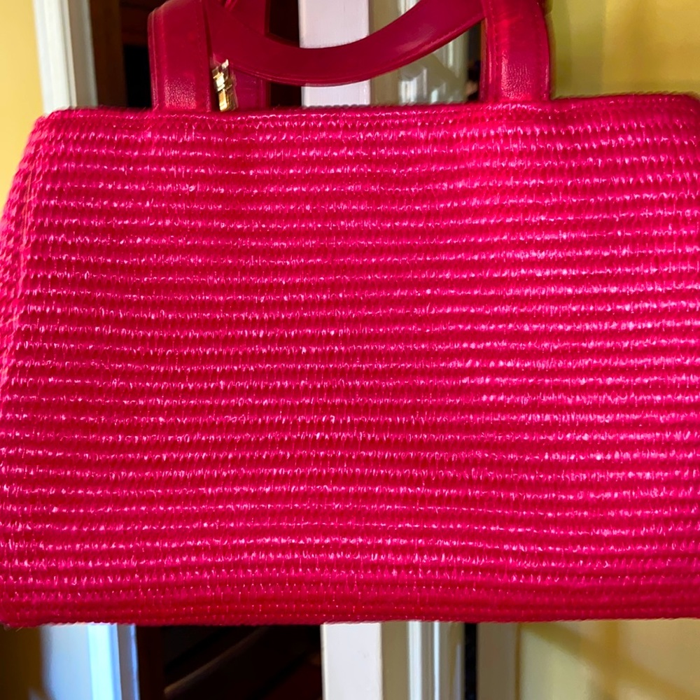 🌹LIZ CLAIBORNE VANTAGE Straw Purse